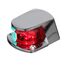 Luz de Proa Bicolor c/ Tampa em Inox Fundido, Base em ABS Cromado