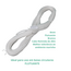 Kit Boia Circular Classe III - 50 cm - Ativa - Homologado + 20m Cabo Retinida - Branco