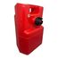 Tanque de Combustível p/ Embarcações s/ Pescador - Vertical Vermelho - 12 litros