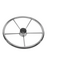 Volante Náutico em INOX c/ Acabamento Central em Bakelite - 398mm ou 15-1/2 POL